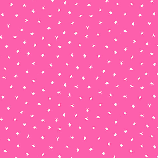 In the Jungle by Makower UK Stars Pink