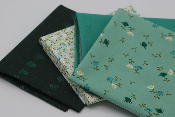 Fat Quarter Set Stashbuilder türkis