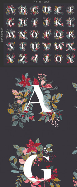 Panel Art Gallery Katarina Rocella Adventale Jingle All the Letters Panel