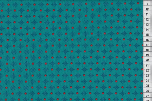 lillestoff Bio Stretchjersey Blue Daisy