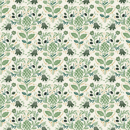 Rifle Paper Dahlia Artichocke Cream Metallic