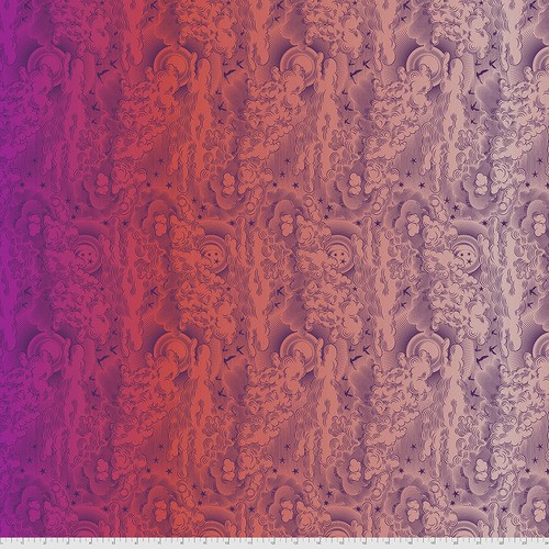 Tula Pink Daydreamer - Little Fluffy Clouds Dragonfruit
