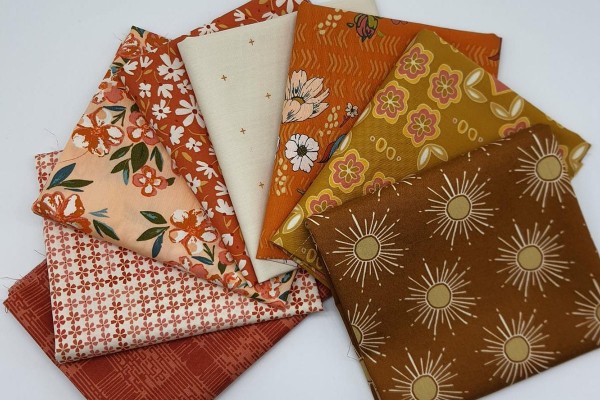 Fat Quarter Gloria Maureen Cracknell Rust