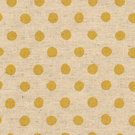 Canvas Natural Dots yellow