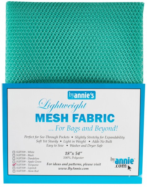 by annie's Mesh Fabric lightweight tuquoise