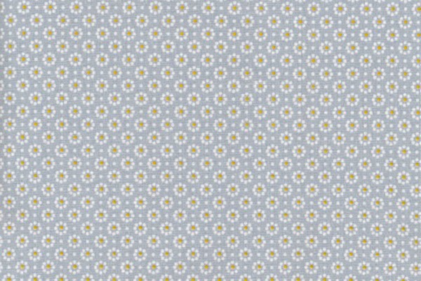 Wachstuch Oilcloth Belle Fleur Dusty Blue