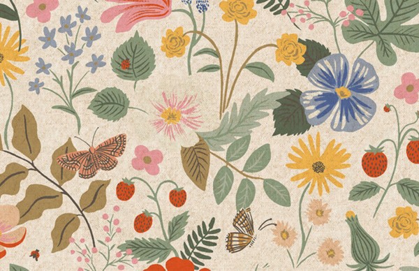 Strawberry Fields Canvas Linen