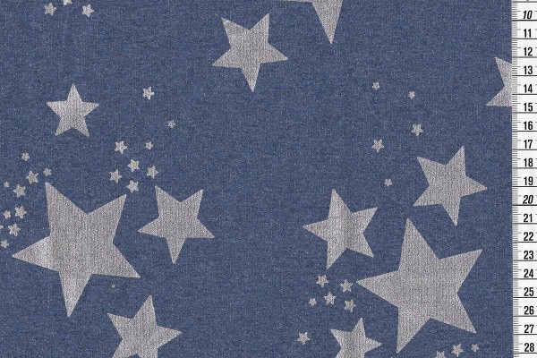 Sommer-Sweat French Terry Glitzersterne jeans