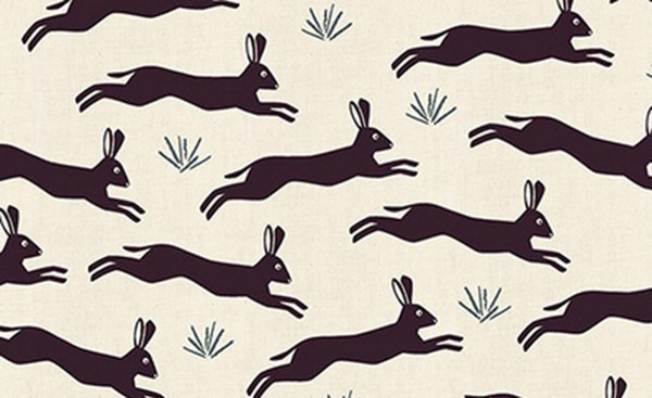 In the Woods by Loes Van Oosten Playfule Hare Plum
