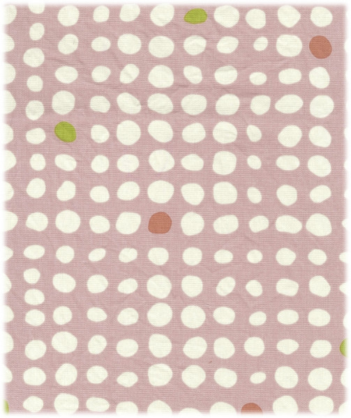 Linnea Dots Oxford dusty rose