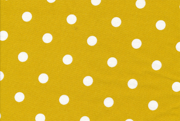 Dekostoff Dots Big mustard