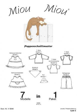 Miou Miou Schnittmuster Puppen V0340