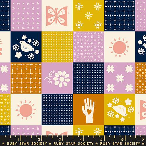 Ruby Star Society Sugar Maple Marcella Alexia Abegg Songbird Patchwork Navy