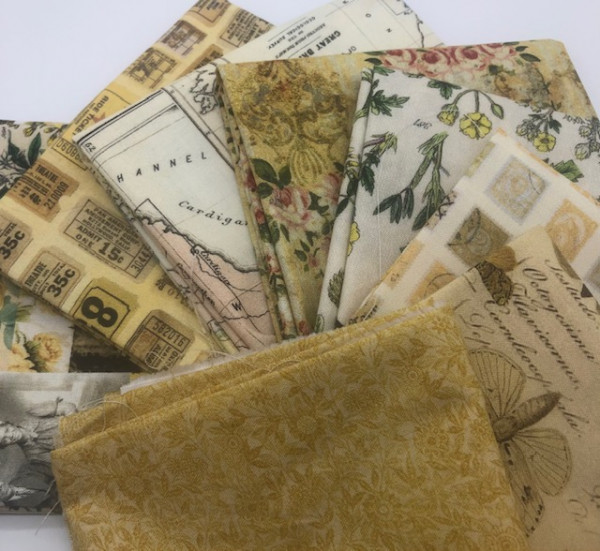 Fat Quarter Bundle Tim Holtz Palette yellow