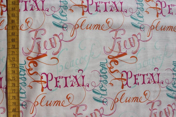 Baumwolldruck Petal and Plume Nomencreature Keen