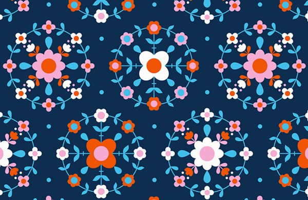Ruby Star Society Smol by Kimberly Kight Folkometry Navy
