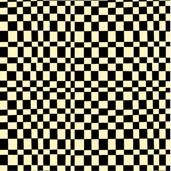 Annabel Wrigley Kaleidoscope Checker Ink/Vanilla Custard