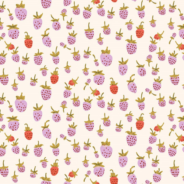 Heather Ross Strawberrie Quilt Back