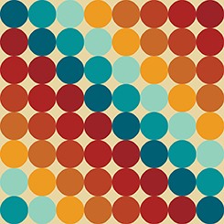 Retro Geos by Leanne Friedberg Lots of Dots multi