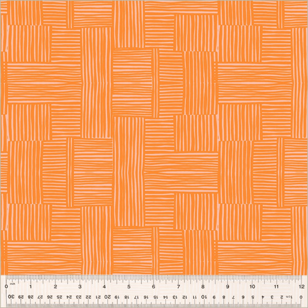 Heather Ross Ruby and Bee Blenders Woven Creamsicle/Blush
