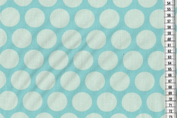 Dekostoff Super Dots Aqua Sky