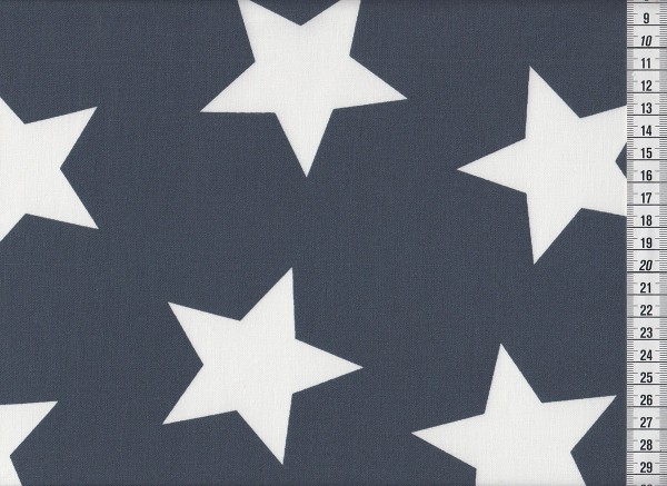 Dekostoff Stars Giant midnight blue