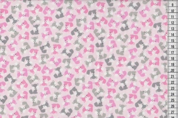 Robert Kaufman Ann Kelle URBAN ZOOLOGIE Minis Foxes pastel