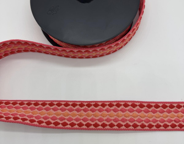 Gurtband 40 mm Boho pink