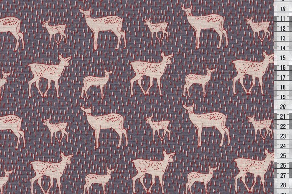 Tréfle Rehe im Pixelwald Kokka Canvas