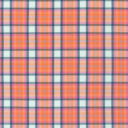 Elizabeth Hartman Kitchen Window Wovens Multi Salmon