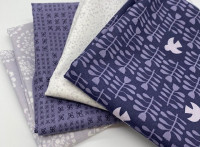 Fat Quarter Set Karen Lewis Conway cottage navy
