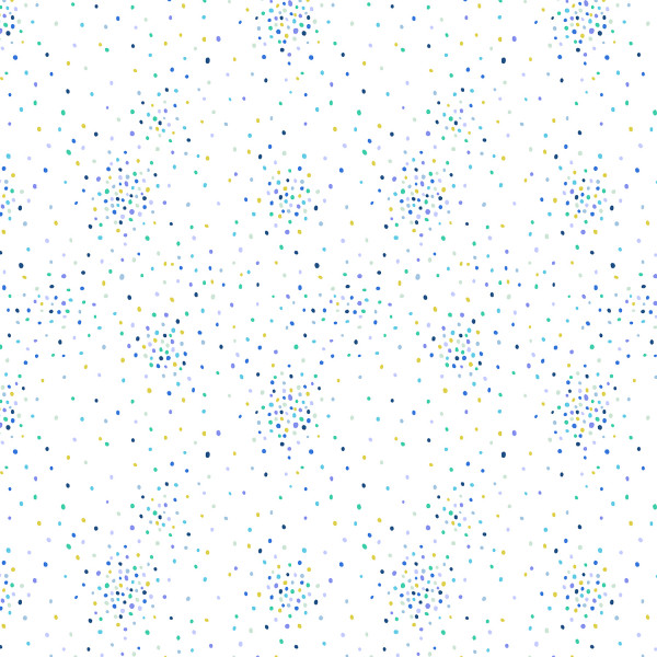 Dapple Dots Miniature Minis Party Hat White