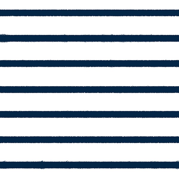 Jersey Stripes Navy Peony