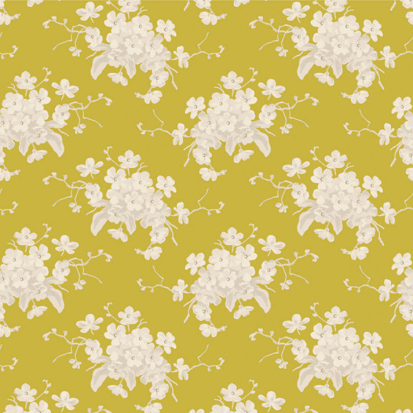 Tilda Sunday Brunch White Flower Sour Yellow
