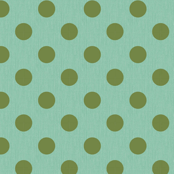 Tilda chambray dots teal green