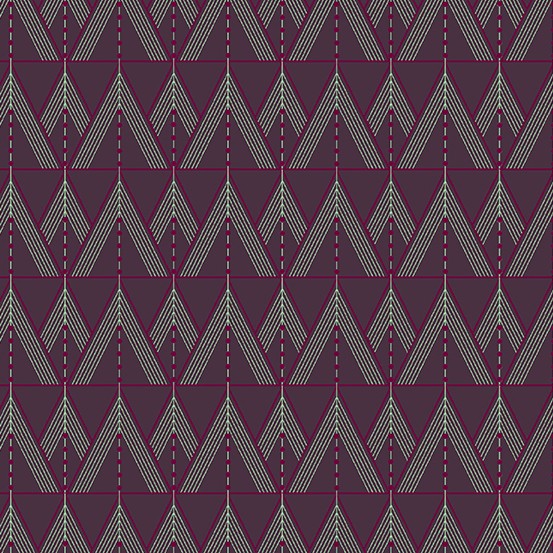 Fabric from the Attic by Giucy Guice - Tuxedo Darkest Purple