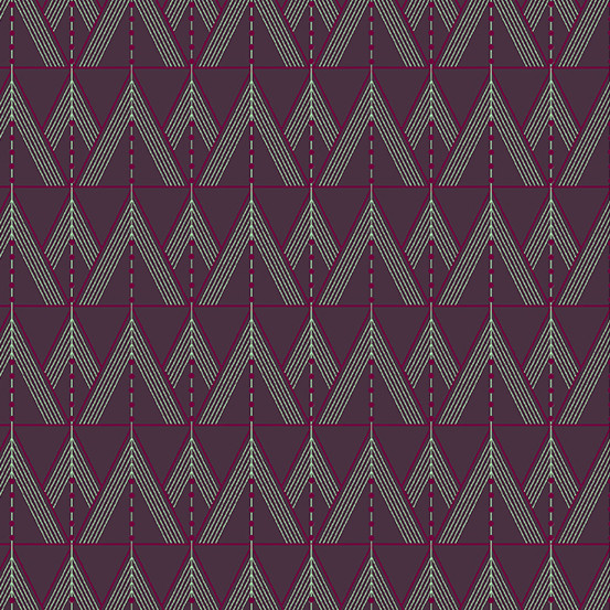 Fabric from the Attic by Giucy Guice - Tuxedo Darkest Purple