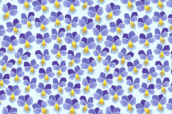 Wild & Free Loes van Oosten Pansy Softend Violet