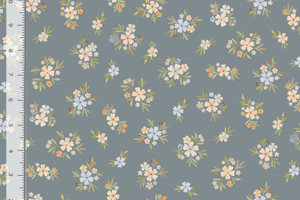 Dear Stella Fabrics Little Forest Nina Stajner Posies sage