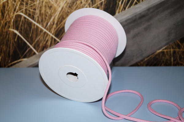 Baumwollkordel 6 mm rosa