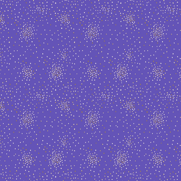Cotton and Steel Basics - Clusters Dark Lilac Metallic