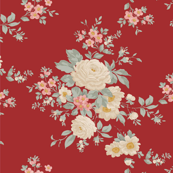 VORBESTELLUNG Tilda Merry Little Christmas Carol Burgundy