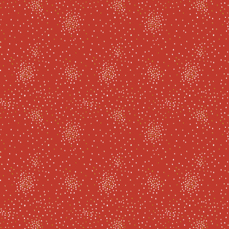 Cotton and Steel Basics - Clusters Ruby Metallic