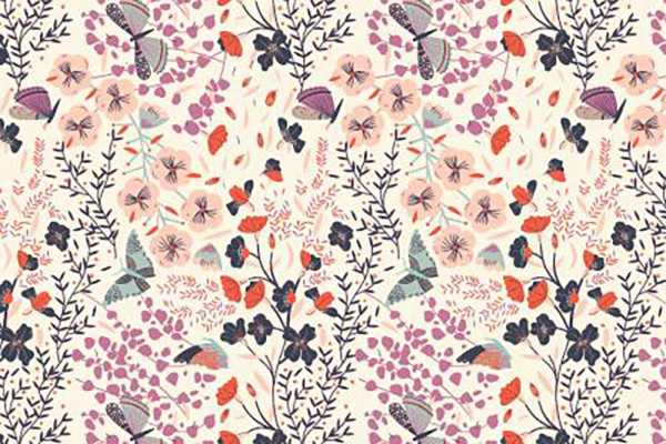 Reststück Good Vibes by Angela Corti Butterlfly Spring Dream