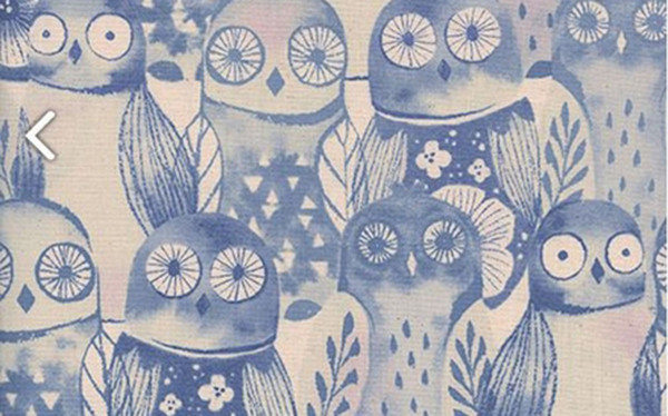 Firelight Wise Owls Lilac by Sarah Watts