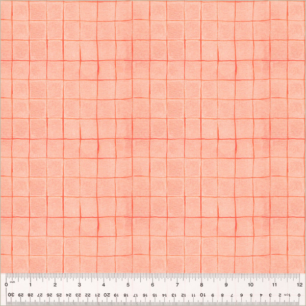 Heather Ross By Hand Drawn Plaid Salmon