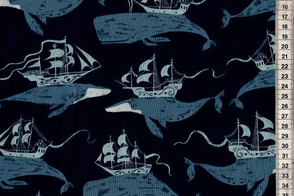 Rae Ritchie Sink or Swim Whale Ships Navy