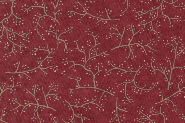 Warm Winter Wishes by Holly Taylor Berry Branches Deep Red