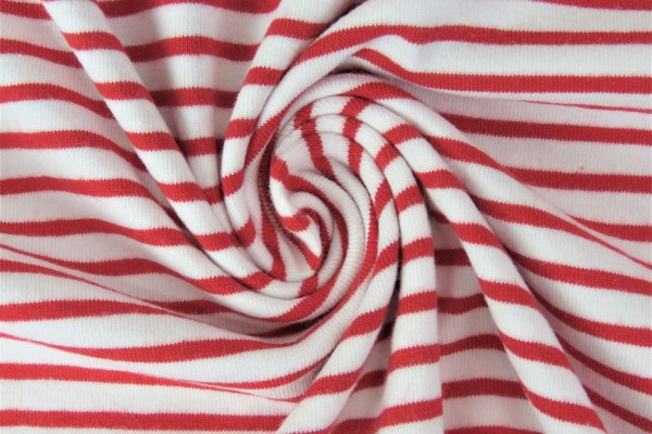 Lillestoff Jersey Ringeljersey-rot