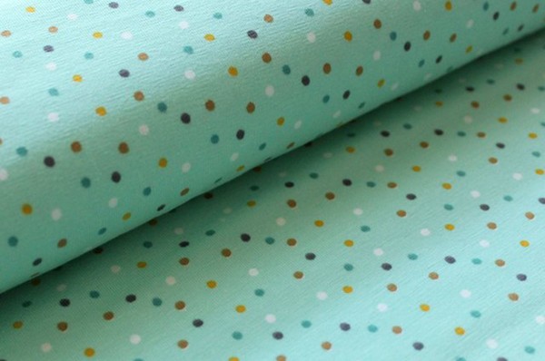 Bio Stretchjersey Mini Jungle Confetti mint